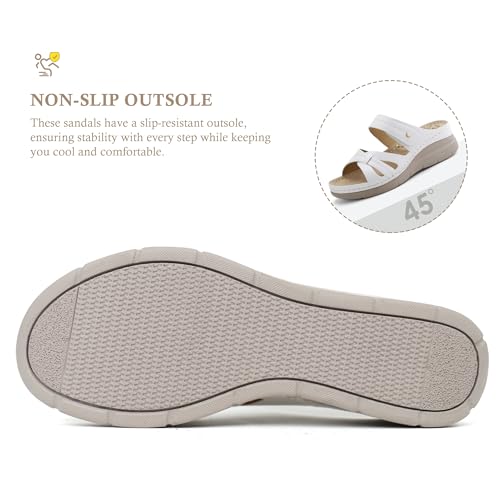 Image of Ortho + Rest Women Orthotic Slides Comfortable Orthopedic Sandals Walking Sandals with Arch Support