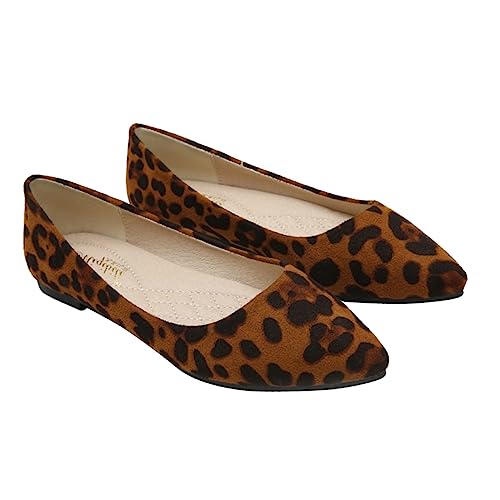 Chaussures habillées pour dames à talons plats et motifs variés