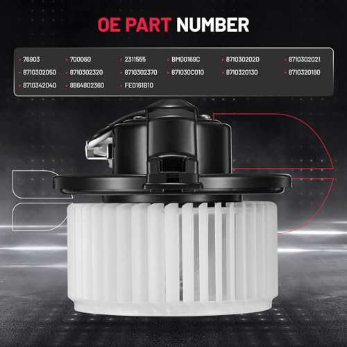 Image of BDFHYK AC Heater Blower Motor Fan 700060 Compatible with Mazda RX-8,Compatible with Toyota Celica Corolla Matrix RAV4 Tundra,HVAC Blower Motor Assembly Replacement for 76903 BM00169C 8710302020