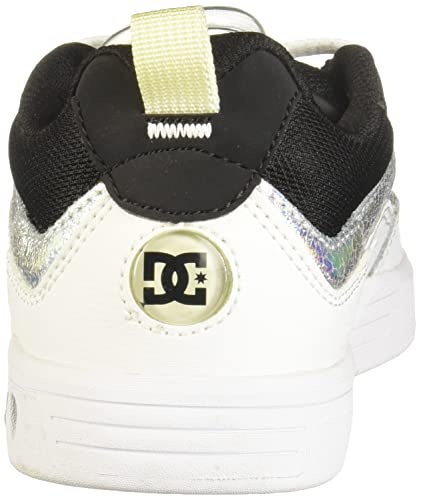 Dc Women's Legacy 98 Slim Skate Shoe, Black/White/Silver, 8.5 M Us #TOP2