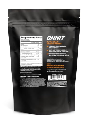 Onnit Alpha Brain Neuro Focus Gummies