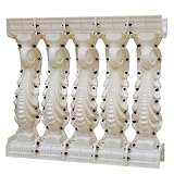 5 Pairs 35.43 Inch Height Concrete Baluster Molds, Heavy-Duty ABS Concrete Balcony Mold Kit,Railing Molds for Balcony, Thick Reusable Industrial Cement Formwork (90CM)