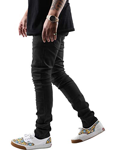 Hat and Beyond Mens Skinny Jeans Stretch Skinny Fit Slim Denim Pants2