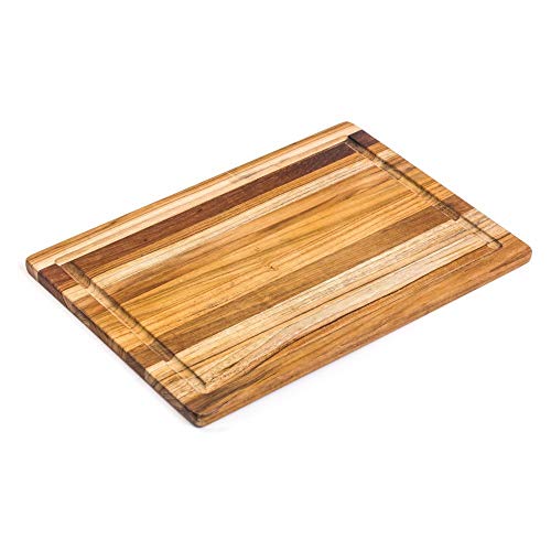 Teakhaus Edge Grain Cutting/Serving Board + Juice Canal (Rectangle) | 15.75" X 11" X 0.5" #TOP2