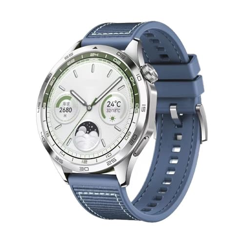 Bracelet silicone tressé 22mm pour Huawei GT5 Pro idéal pour le sport