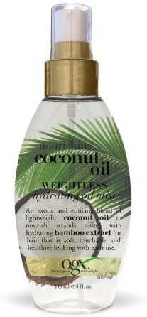 Aceite de Coco Para El Cabello Tratamiento Natural Fortalece Hidrata y Suaviza El Pelo Para Pelo Largo Extracto 100% Puro Ahora en Su Nueva Formula Maxima Potencia Para Mayor Absorcion, 4 fl oz