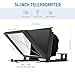 NEEWER X12 14 inch Aluminum Alloy Teleprompter for iPad Tablet Smartphone DSLR Cameras with Remote Control, Carry Case, APP Compatible with iOS/Android for Online Teaching/Vlogger/Live Streaming