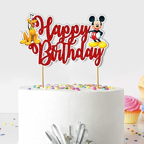 Seyal® Micky Mouse Happy Birthday Cake Topper Cover
