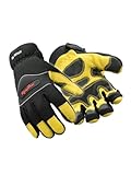 RefrigiWear Insulated Tricot Lined High Dexterity Gloves, Gold/Black XL