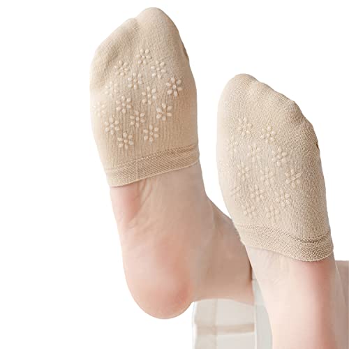 Triplewood 3 Pairs Upgrade Mesh Toe Topper Liner Socks Breathable No Show Half Socks3