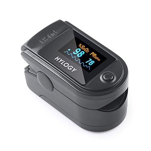 HYLOGY saturimetro da ditto, pulsossimetro per frequenza cardiaca e livello SpO2 con display a LED adatto, cordino inclusi