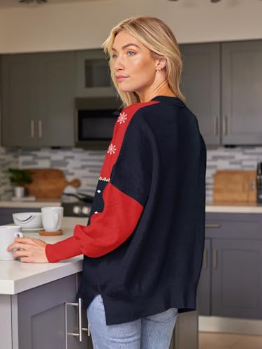 Image of EFAN Womens Oversized Sweaters Batwing Sleeve 2026 Fall Fashion Outfits | Trendy Chunky Knit Pullover, Slouchy Fit Clothes, Cozy Layering Essentials, Cute Winter Clothing, Comfy Casual Daily Wear