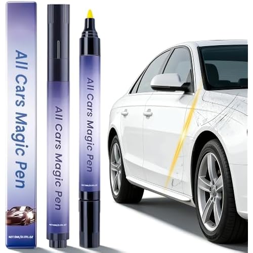 Car Scratch Remover Pen, Magic Car Scratch Removal Pen for All Car Colors, Scratch Repair Pen, Easy DIY Paint Repair Kit, Quick Fix for Wear Swirl Marks And Scuffs, 2PCS
