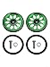 Folding for Easy Wheels, for CNC Bearing Aluminum Alloy Training Wheel for, Black/Red/Gold/Silver/Blue, M6 Screw Installation（A Couple of Green）
