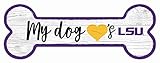 Fan Creations NCAA LSU Tigers Unisex LSU Dog Bone 6x12 Schild Team 6x12