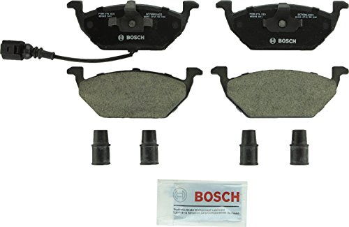 BOSCH BC768A QuietCast Premium Ceramic Disc Brake Pad Set - Compatible with Select Volkswagen Beetle, Golf, Golf City, Jetta, Jetta City; FRONT