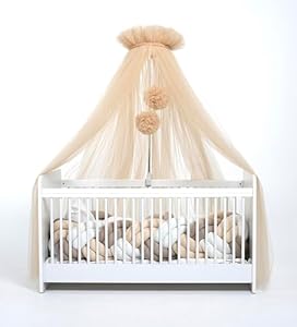 Baby Fancyroom Hayal Betthimmel Pompons Beige
