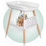 Children of Design Deluxe Diaper Changing Table - Portable Baby Changing Station & Organizer, Nursery Furnitue Tables with Storage Shelf and Changing Pad Included