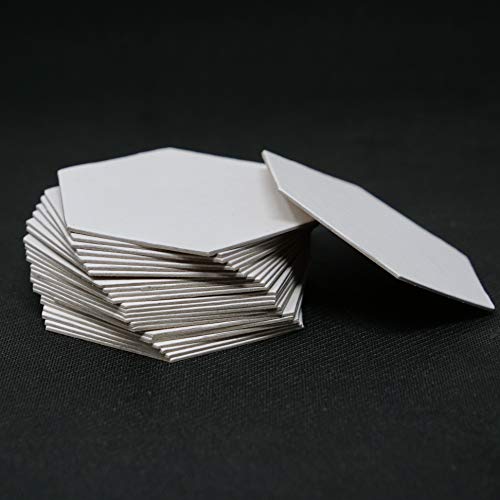 Set de 24 fichas hexagonales en cartón sin imprimir miniatura 2