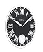 Imagen de NeXtime 8162 Romana Reloj de Pared, Blanco, 43 cm