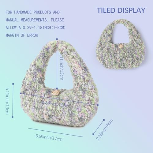 Image of Clutch Purse for Women Handmade Crochet Evening Handbags for Prom Party Wedding Bag | Handmade