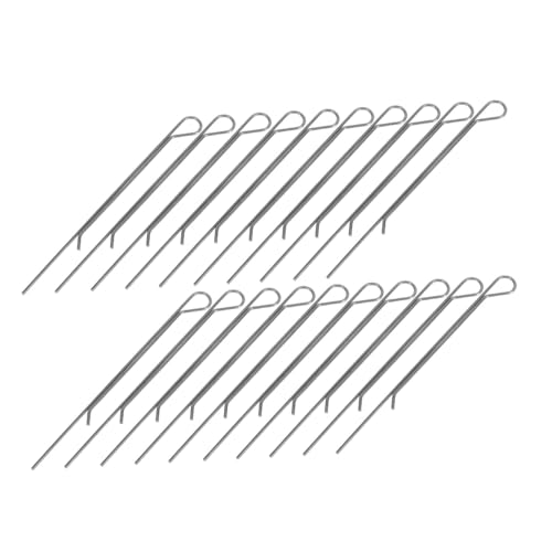 STOBAZA 20Pcs Carbon Steel Fixing Tool for DIY Candle Making Compatible with Tealights and Oil Lamps Essential Accessory for Accurate Wick Placement