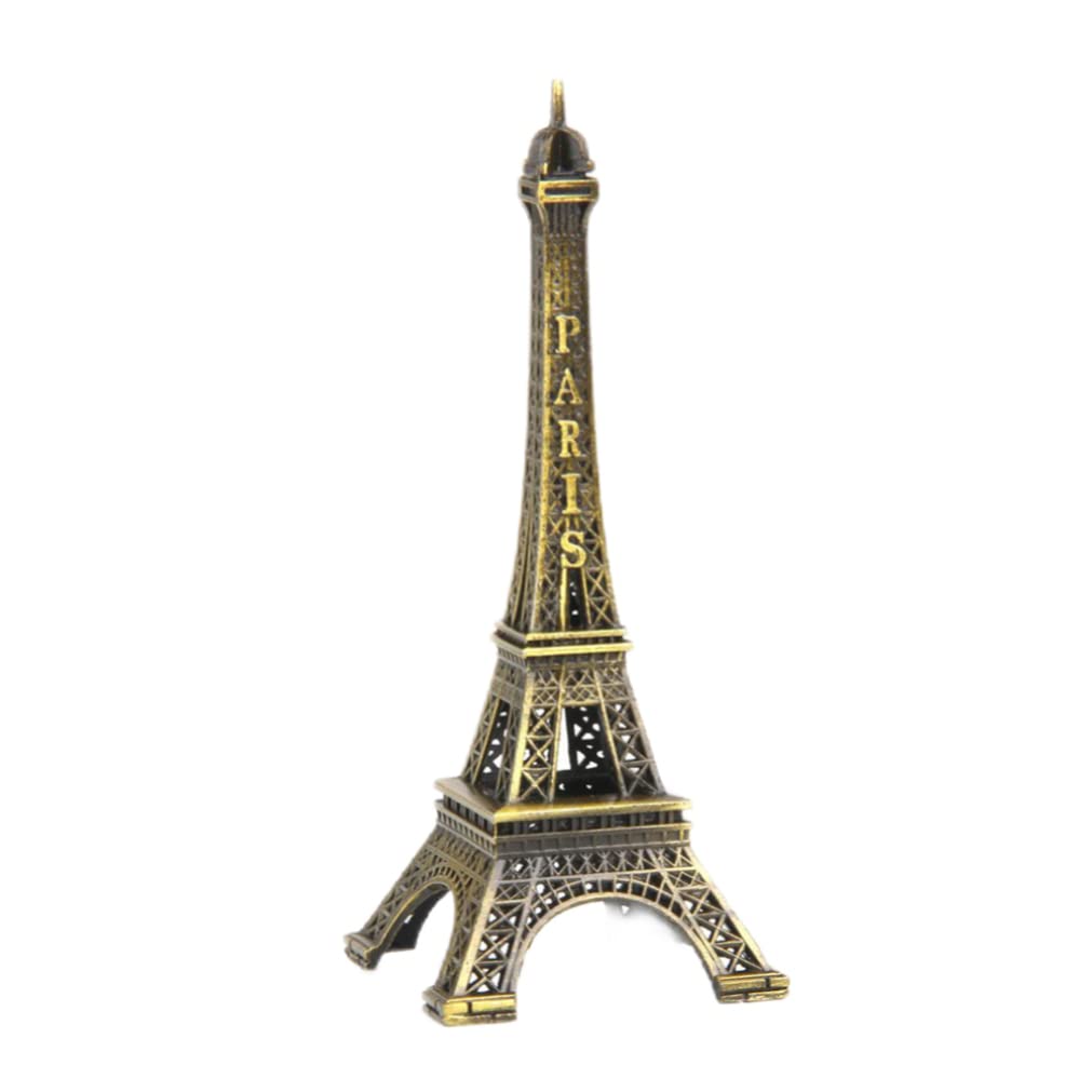 Wedhapy eiffel tower model Eiffel Tower Statue Metal Mini Decorative Paris Figurine Table Decoration 10cm metal mini