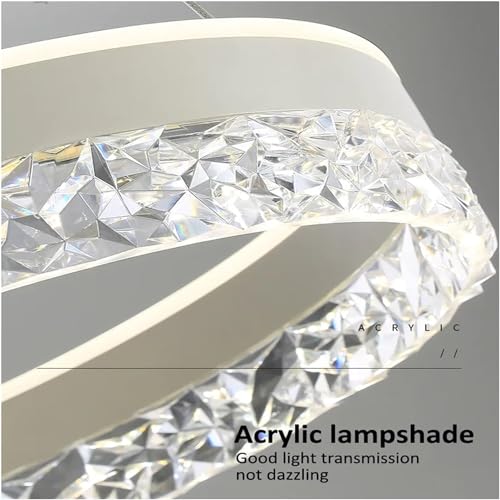 Lustre LED moderne à intensité variable pour éliminer la fatigue visuelle - 3