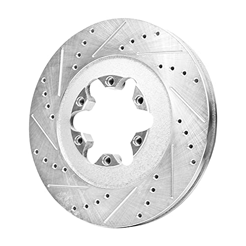 Image of Detroit Axle - Front Brake Rotors for 2009-2012 Chevrolet Colorado GMC Canyon Drilled & Slotted Brake Rotors 2010 2011 Replacement Brakes and Rotors