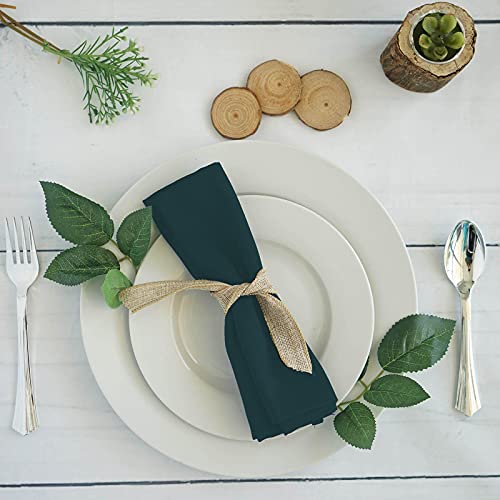 Arizona Luxury 100% Cotton Cloth Dinner Napkins Set Of 6 Pieces 14 X 14 Inch Table Linens Made From Satin Cotton Fabric Napkins For Kitchen Table, Restaurant, Holidays, Navy Blue Solid #TOP2