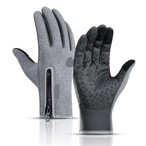 Guantes Moto Guantes de moto de otoño e invierno for hombre y mujer, resistentes al viento, antideslizantes, con pantalla táctil, forro polar, mantienen el calor for el trabajo, guantes deportivos for