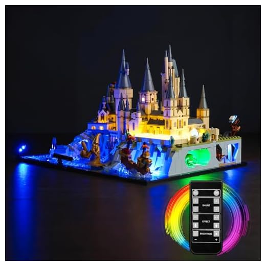 Fernbedienung Led Licht Set Kompatibel mit Lego 76419 Hogwarts Castle and Grounds (Kein Modell), Dekorationsbeleuchtungsset für Hogwarts Castle and Grounds Kreative Spielzeug