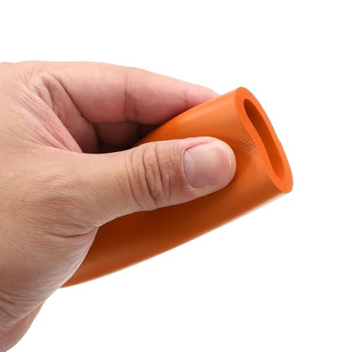 Image of uxcell Foam Tubing for Handle Grip Support, 32mm(1 1 /4 inch) ID 44mm(1 3 /4 inch) OD 1m Length Orange