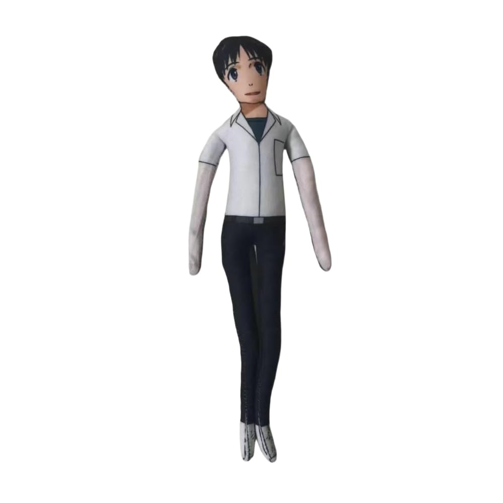 Zhongkaihua Ikari Shinji Plush Action Figure Ikari Shinji Plush Pillow 26CM Twistable Articulated Character Creative Collectible Gift Christmas Decoration for Home Party