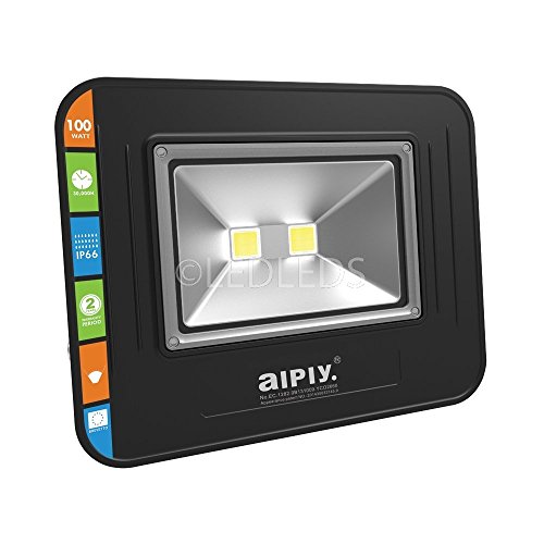 FARO LED FARETTO FREDDO ESTERNO 100W RESA 1000W ALTA LUMINOSITA IP66 SLIM