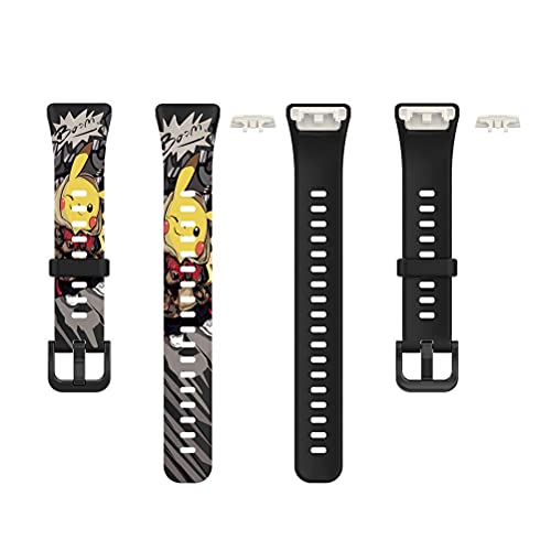 Eeneme Watch Band Straps Compatible for Huawei Band 6/Honor Band 6 Silicone Replacement Sport Strap Quick Release Replacement Wristband Strap - Image 4