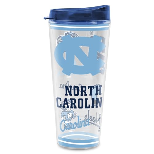 Rico Industries NCAA North Carolina Tar Heels Double Wall 16oz Tritan Tumbler
