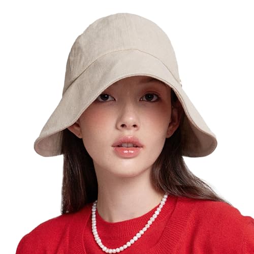 Sombrero Bonnet Victorian de Lino Plegable para Mujer miniatura 1