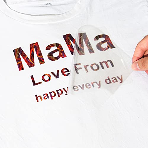 Mabende Tie Dye Glitter Heat Transfer Vinyl Bundle 8 Piece 12''X 10'',Clouds Watercolor Glitter Iron-On Htv,Pu Rainbow Color Sparkle Adhesive Vinyl Sheets For Diy Art Crafts Fabric (Tie Dye Glitter) #TOP6