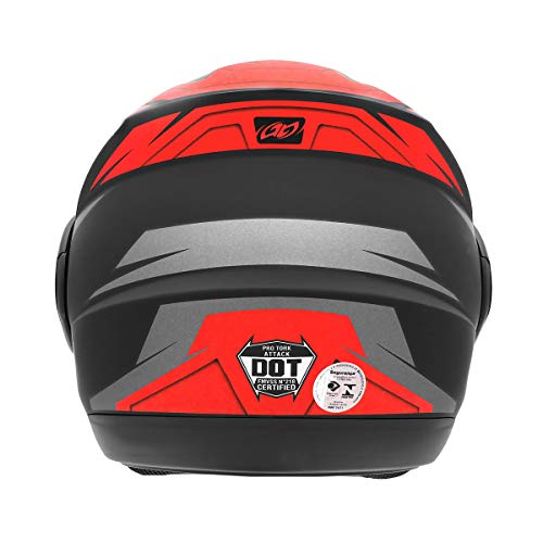 Pro Tork Capacete Attack Hsa 60 Preto/Vermelho