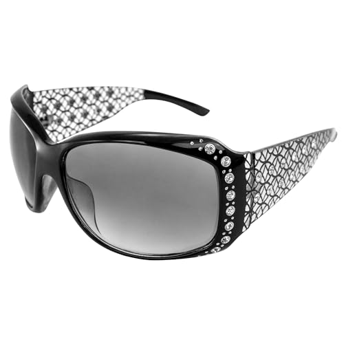 Global Vision Bonanza Women's Western Sunglasses Black Frame Smoke Gradient Lenses