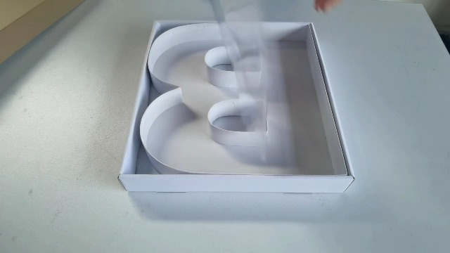 WENPACK Scatola Di Cartone Riempibile A Forma Di Lettera, 30,5 Cm