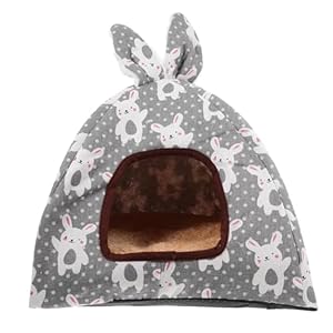 DRESSOOS Gemütliches Hasenmuster Kleintierbett