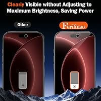 Ferilinso Privacy Screen Protector for iPhone 18 Pro Max, Tempered Glass — image 5