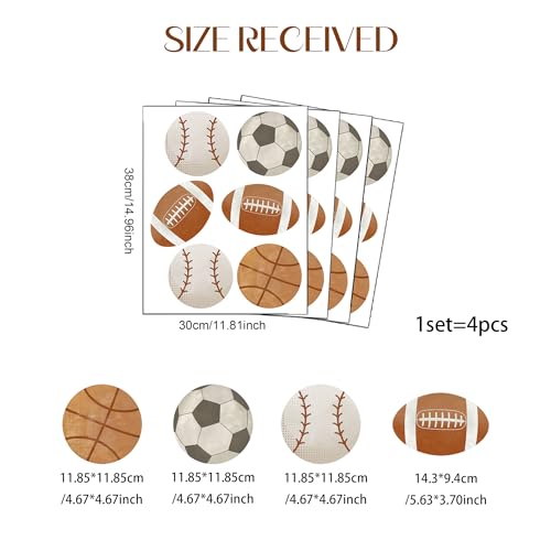 Vinilo decorativo de balones deportivos para pared miniatura 3