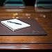 Dacasso Chocolate Brown Leather Conference Table Pad, 17 by 14-Inch