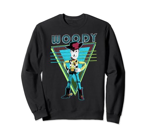 Sweatshirt Toy Story Woody imprimé géométrique rétro pour style décontracté