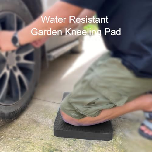 Garten Kniekissen, 46 x 21 x 3 cm Eva Garden Kniematte Wasserdichtes Weiches Kniepolster Sitzkissen für Arbeiten in Gärten, Häusern und Werkstätten (Schwarz)