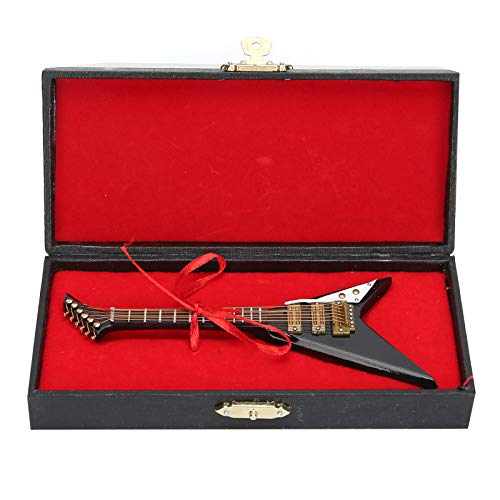 Elektrische Gitaar Model Zwart Mini Hout Muziekinstrumenten met Basis en Doos Collectie Thuis Hanger Decoratio Gift… - Image 8