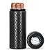 Produktbild Reise-Zigarrenkoffer mit Zedernfutter, tragbarer Zylinder-Zigarren-Humidor Luftbefeuchter mit Hygrometer, Zigarren-Halter Tube für 5 Zigarren